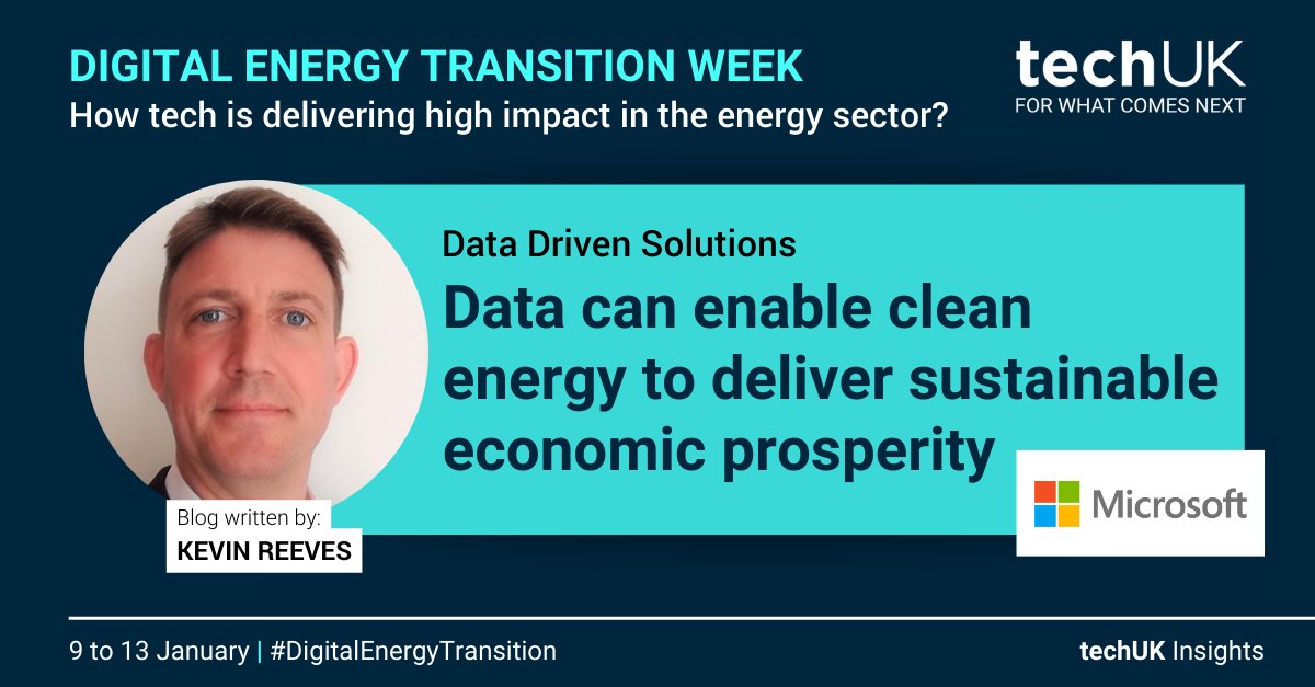 techUK's tweet image. 🚨#DigitalEnergyTransition Campaign - Day 2
@KevinReevesDigi  from @Microsoft  writes sharing data freely between market stakeholders is fundamental for a flexible &apos;whole system&apos; approach. Should data sharing be a requirement? #EnergyData #DataSharing 
👉ow.ly/kUvN50MmvHt