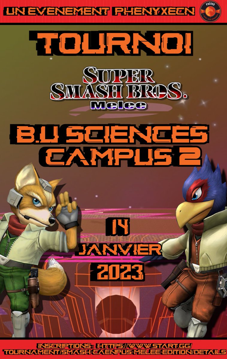 PhenyxEcn's tweet photo. 💥RAPPEL💥
Le Smash Caenpus Melee se tiendra ce samedi 14 janvier au Campus 2 à la BU Rosalind-Franklin, et il reste encore des places !
Éveillez votre âme de combattant et préparez-vous à la castagne 💪🏻

Lien pour s'inscrire : https://t.co/3zWTR1DDqd https://t.co/X1Ubv7ValY