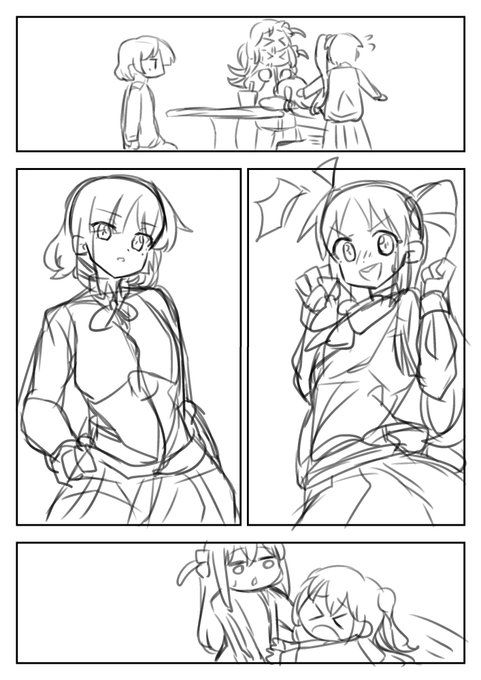 ラフだと2割増しで上手く見える気がする不思議…🤔 