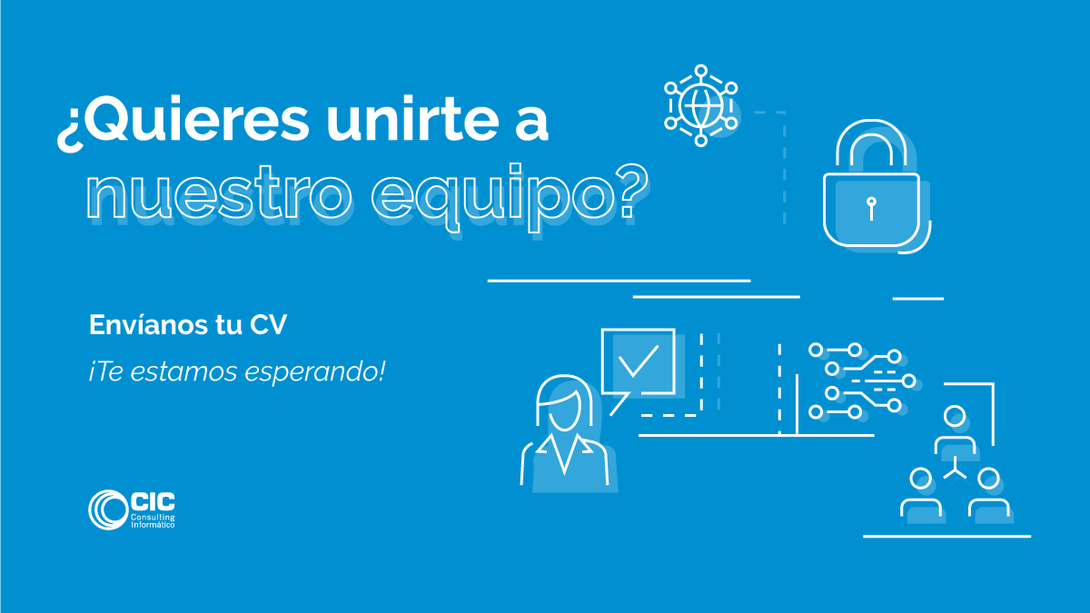 CICactualidad's tweet photo. 🔵 #WeAreHiring! 

Consulta las ofertas de empleo en la web de CIC:

- Desarrollador Senior 
- Analista de Redes y Networking
- Administrador de Sistemas 

Consulta funciones y requisitos de la Oferta de #Empleo 👉https://t.co/cA4BfzarFF

¿Conoces a alguien que encaje? ¡Comparte! https://t.co/ay06UCQrH8