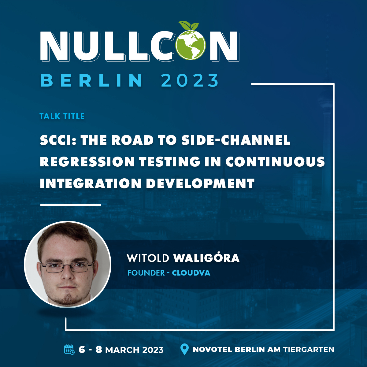 nullcon's tweet photo. 📟Is Side-Channel regression Test viable?
💡Witold @WaligoraWitold will present live side-channel regression testing using GitHub actions CI. Countermeasures etc
🎟️Discover more & get your ticket➡️https://t.co/Qhse6WMVud
#NullconDE2023 #Conference #Infosec #sidechannelattack https://t.co/gyZ94lAEm8