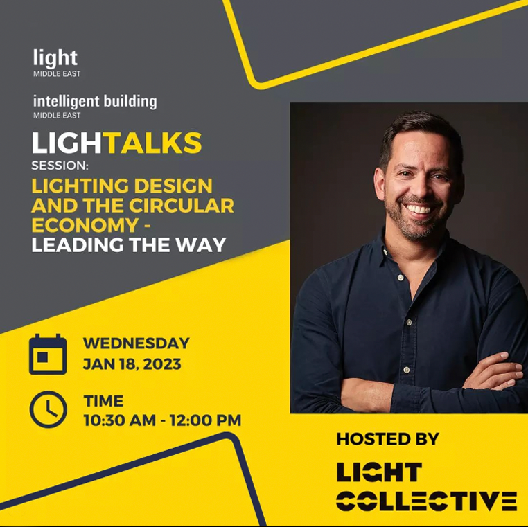 NultyLighting's tweet photo. Looking forward to hearing @paulnulty speak at LIGHTALKS next week, at Middle East Intelligent Building Middle East in Dubai. He'll be discussing lighting design and the circular economy. Register here https://t.co/royjBif7Ep #lightME #LIBME #circulareconomy #nultylighting #nulty https://t.co/dgAgdRqFgk