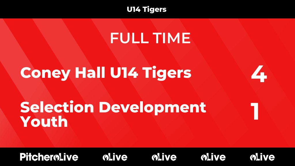 ConeyHall_FC's tweet photo. FULL TIME: Coney Hall U14 Tigers 4 - 1 Selection Development Youth
#CONSEL #Pitchero #LDNCup
https://t.co/VSQkr9jvSC https://t.co/MVHQvRAzyd