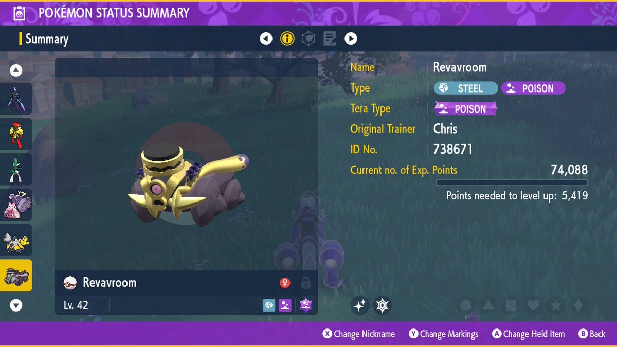 TheChrisSteele_'s tweet photo. 💫 Shiny Revavroom 💫
🧮 11 ENCOUNTERS!! 🧮
☠️ 1 poison sandwich ☠️
#pokemon #shinypokemon #shinyhunter #PokemonViolet #twitch #twitchstreamer #generation9 #revavroom https://t.co/HwdxkkDbZO