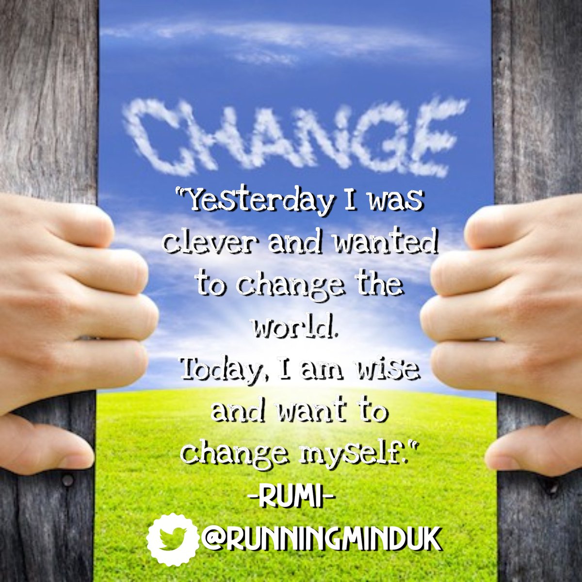 RunningMindUK's tweet photo. #TuesdayFeeling #TuesdayMotivation #TuesdayVibes #Quotes #QuotesOfTheDay #Change #Life #Rumi https://t.co/x9onGERSq5