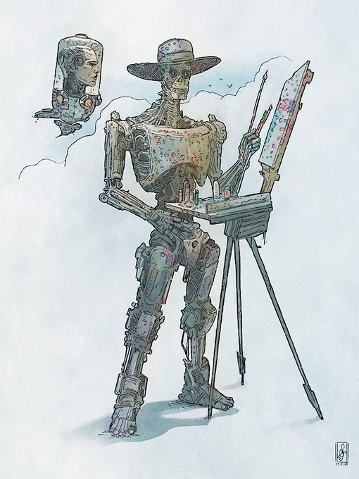 「paint standing」 illustration images(Latest)
