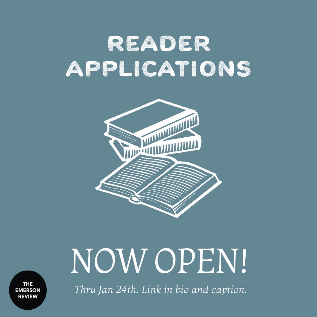 emersonreview's tweet photo. Hello everyone! If you want to get involved with the Emerson Review, this is a great way to do so!! 

After clicking the link, scroll all the way to the bottom where “Reader Applications 2023” is visible! 

https://t.co/yBbdRSP1SN https://t.co/9gS5dIgrS6