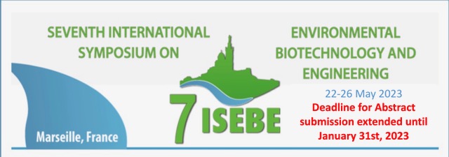 Dear network, our best wishes for this new year! 

The organization of the 7ISEBE informs you that you still have time until the 31/01/2023 to submit your work to the congress that will take place in May in Marseille. 7isebe.sciencesconf.org

Last opportunity 👏😊⏰!