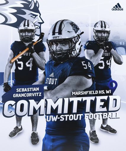 Happy to announce my commitment to <a href="/uwstout/">UW-Stout</a> . I am excited to see what my academic and athletic future holds for me. Thank you to all the coaches <a href="/UWStoutFootball/">UW-Stout Football</a> for this opportunity.