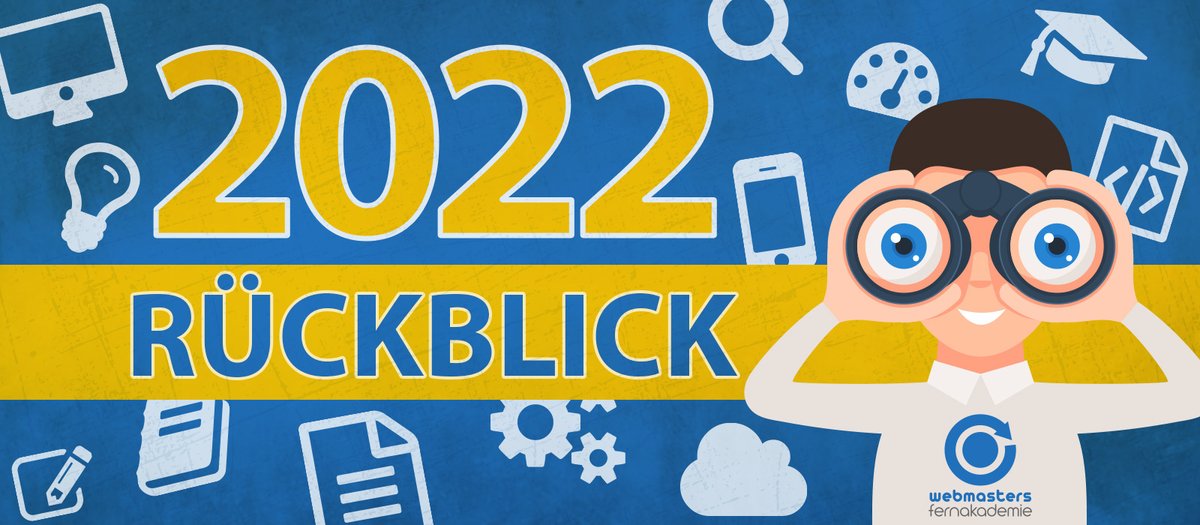 webmasters_de's tweet photo. Hat das neue Jahr für Euch alle gut begonnen? Lassen wir #2022 aus unserer Sicht noch einmal Revue passieren: Was uns im vergangenen Jahr bewegte, was wir erreichten und was #2023 auf uns zukommt: https://t.co/37KKFmCQeD
#weiterbildung #rückblick https://t.co/P0I0tBqkoE