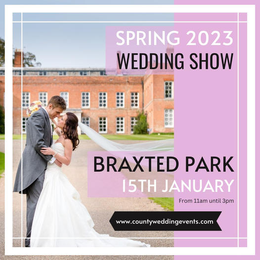 The <a href="/CountyWedEvent/">CountyWeddingEvents</a> @BraxtedWeddings Wedding Show!

📍 Braxted Park Estate, Great Braxted, Essex, CM8 3EN
📆 Sun, 15 Jan 2023
⏰ 11am - 3pm

Pre-register your attendance at countyweddingevents.com/braxted-park-w… and save time on the day!