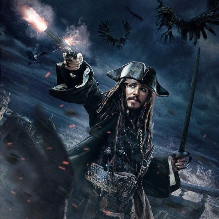 Captain Jack Sparrow ☠️☠️☠️
#JohnnyDepp #captainjacksparrow