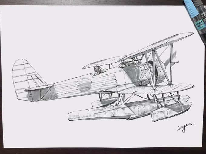 1、筆ペンで適当にお絵描き2、デジタルに取り込んで補正3、色塗4、たまに絵をいじって遊ぶって感じで描いてます。#最近フォローした方は知らない過去作を晒す 