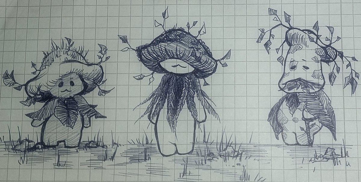 AreKay__draws's tweet photo. Aranara inspired doodles in class https://t.co/n2sHlMLTcc