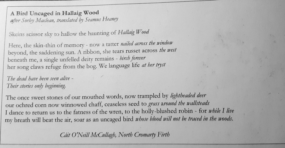 kittyjmac's tweet photo. Here for the 1st time this New Year, I wish you joy in 2023 @TopTweetTuesday @MatthewMCSmith This #poem, published in #Poetry #Scotland & written in a kind of collaboration, transgressing life & death, with Sorley Maclean, imagines & tells the once peopled place of #Hallaig https://t.co/YswJpbkqtf