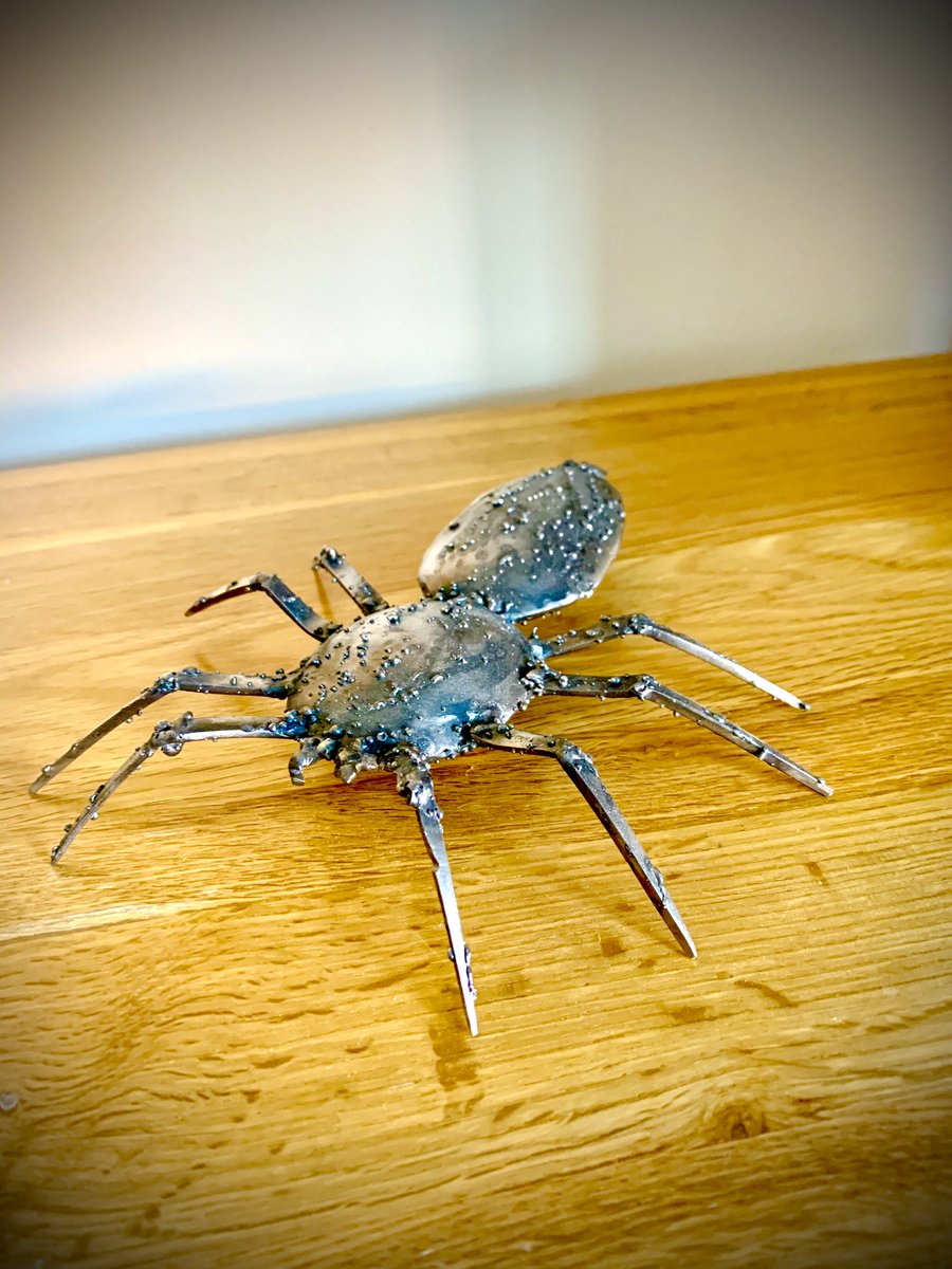 Spider made from Cutlery #metalwork #spiders #ipaicemetalworkart #welding #metalworkartist