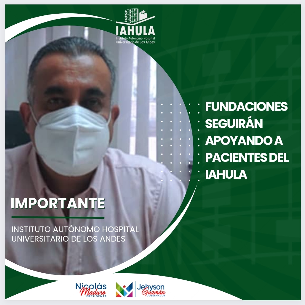 Cumpliendo con una normativa existente, las fundaciones seguirán apoyando a pacientes del IAHULA.

instagram.com/p/CnPDoeZuVtV/…