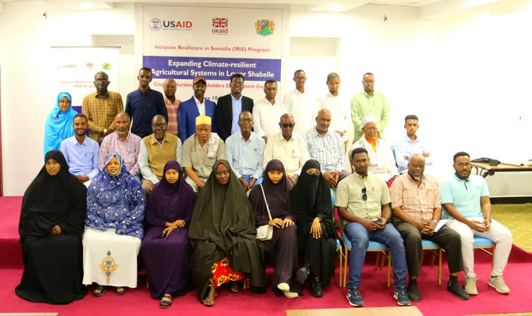 IRiS_Program's tweet photo. Concluded a one-day crop #production stakeholders engagement event today on expanding #climate-resilient agricultural systems in Lower Shabelle, #Somalia. https://t.co/HDtPyQJvcG