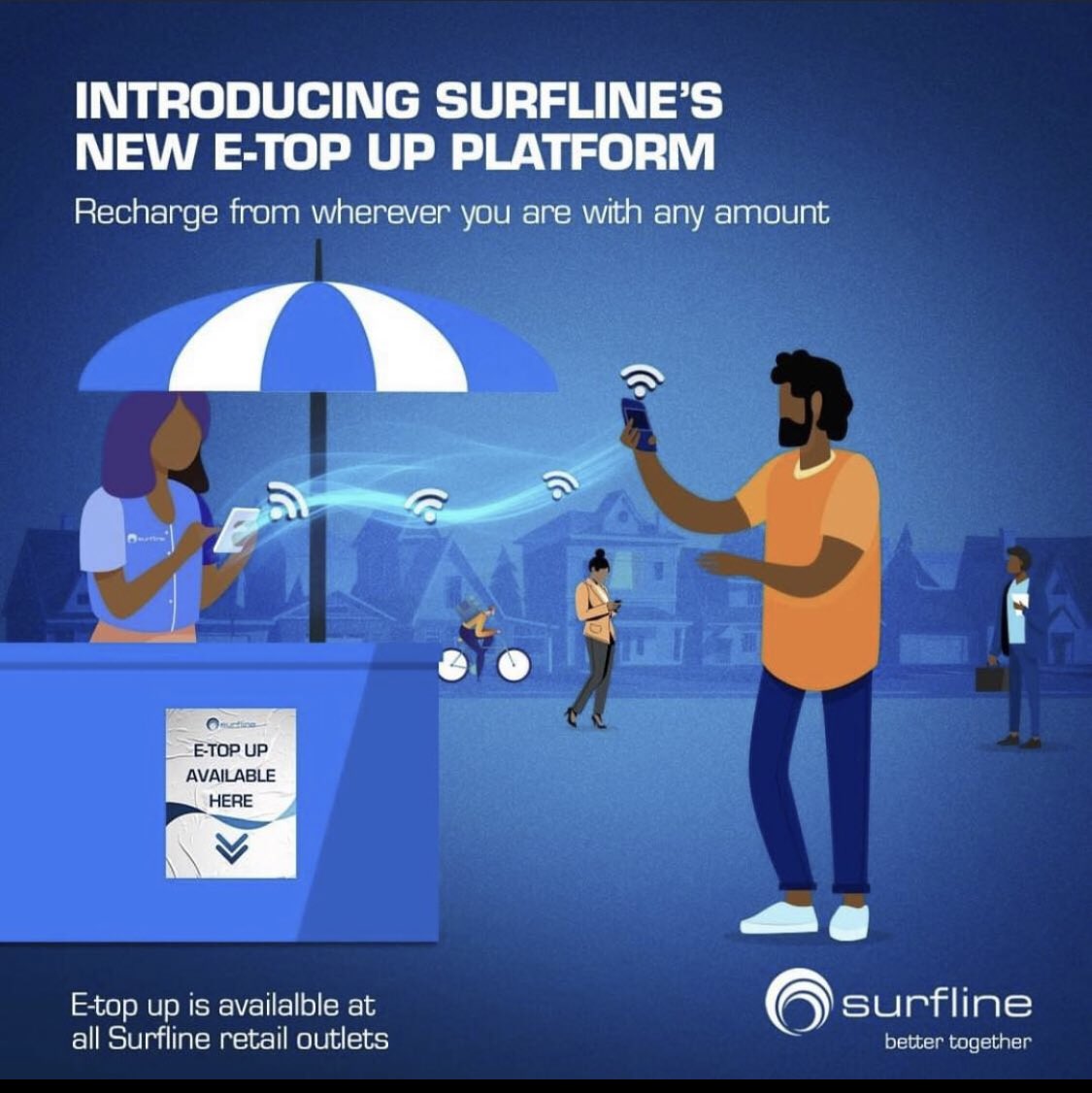 Want convenience? 

Top up at your own convenience wherever you are  and always stay connected.

We’re #BetterTogether