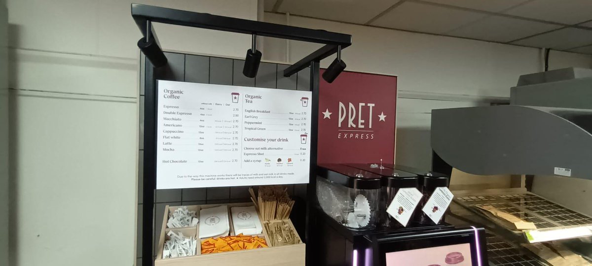 eXpressoPLUS's tweet photo. To kick off 2023, we completed our installation of a #PretExpress in BP, Swan Village.
Working perfectly alongside their food2to solution, it looks great in their store. Want to get involved, check out Pret Express now! https://t.co/rwqmzyMC4I
#Coffee #PretExpress https://t.co/s7g5pcSdxp