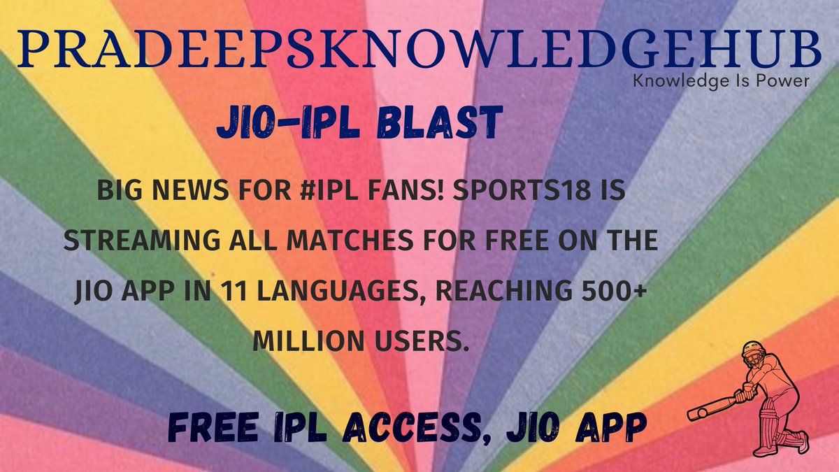 #IPL
#Sports18
#Jio
#IPLstreaming
#IPLonJio
#IPLmultilingual
#ConnectedTV
#IPL2023
#IPLfans
#IPLadvertising