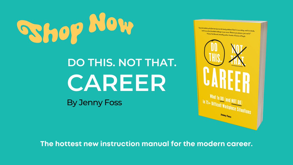 careersherpa's tweet image. Today is a big day! My friend, @JobJenny is launching her book &quot;Do This. Not that: Career&quot;

If you are looking for fast tips on how to manage your job search or career with confidence and grace, this is for you. 

Grab your copy today amazon.com/This-Not-That-…

#dothisnotthat