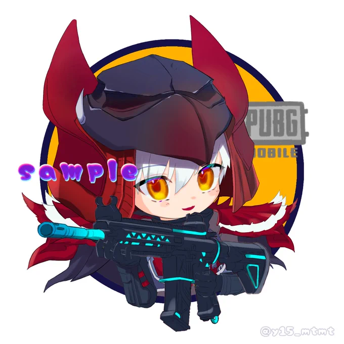 細かくてかっこいいスキンでしたお待たせしてしまいましたけどありがとうございました!!#PUBGモバイル #y15_アイコン#アイコン依頼 