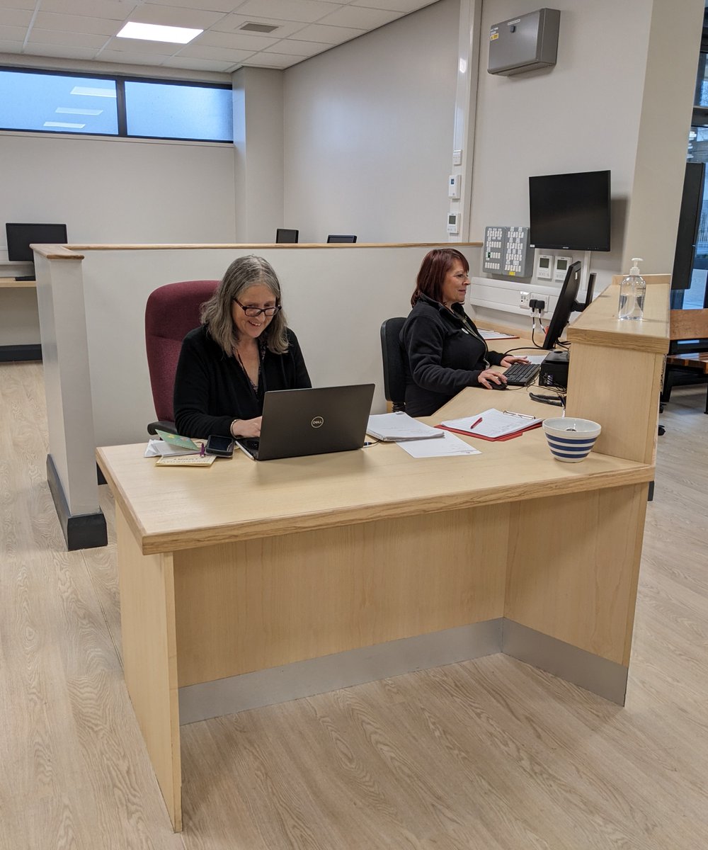 coda1194's tweet photo. It's our first day of opening in our new home and the team is working hard to help our first visitors access collections for their research #doncasterisgreat #TeamDALS https://t.co/Yo4PlNa2h2