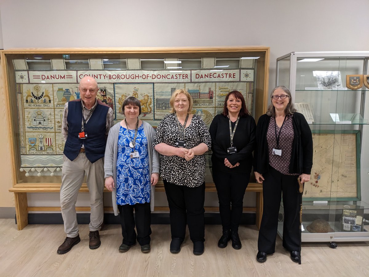 coda1194's tweet photo. It's our first day of opening in our new home and the team is working hard to help our first visitors access collections for their research #doncasterisgreat #TeamDALS https://t.co/Yo4PlNa2h2