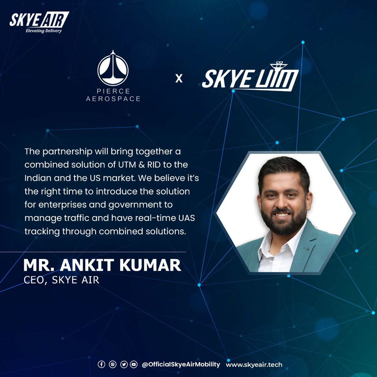 air_skye's tweet photo. When the sky is not our limit, but rather the beginning of our invention !!
@air_skye and @pierceaerospace Partnership are known for bringing solutions to innovations in hardware and software to develop commercial drone delivery options.
#SKYEUTM #SkyeAir #Software https://t.co/tJ36ZtNmWc
