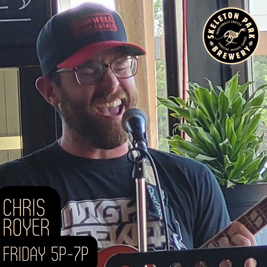 SkeletonParkBrewery (@skeletonprkbeer) on Twitter photo This #LiveMusic Friday🎸, join us for an evening of acoustic covers of 90s-to-now rock, alternative, and more! <a href="/roycewaheh/">Chris Royer</a> brings us back to our Big Shiny Tunes days plus original music & more. Chris Royer rocks the house from 5 to 7pm #ygk #beer #ygkmusic #skeletonparkbrewery This #LiveMusic Friday🎸, join us for an evening of acoustic covers of 90s-to-now rock, alternative, and more! <a href="/roycewaheh/">Chris Royer</a> brings us back to our Big Shiny Tunes days plus original music & more. Chris Royer rocks the house from 5 to 7pm #ygk #beer #ygkmusic #skeletonparkbrewery