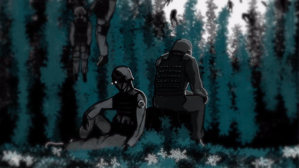 GhostAnimatio's tweet photo. A screenshot from my newest SCP animation 'Lost in The Rain' on youtube. If you like it please consider giving it a watch.

https://t.co/QjRTBnzqLo https://t.co/BtyFa1nLEG