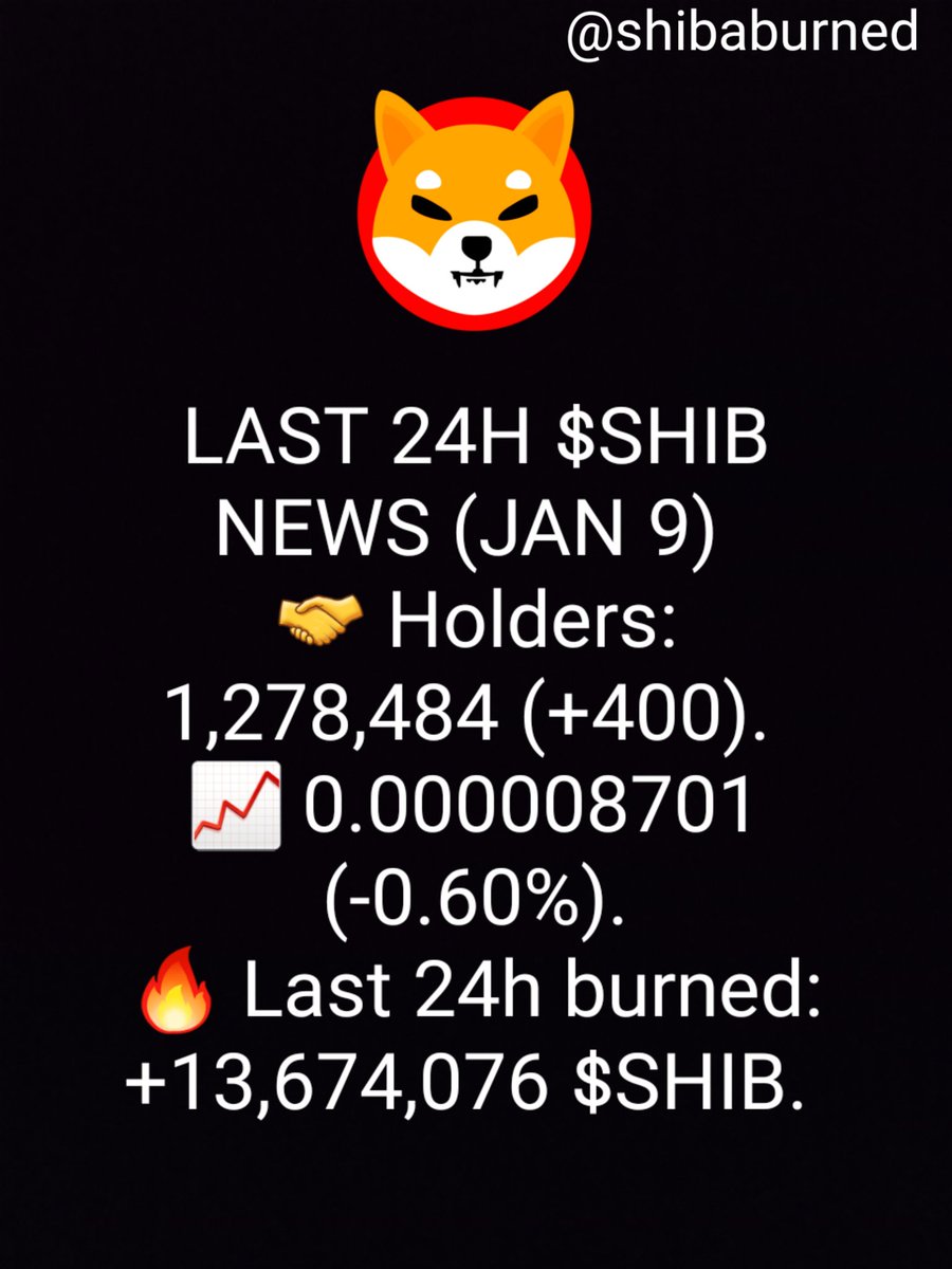 $SHIB NEWS JANUARY 9

#SHIB #shiba #shibainu #SHIBARMY
