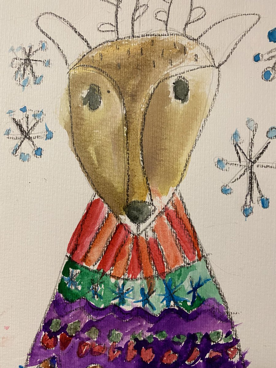 Grade One reindeer sweater patterns…math and art come to life!