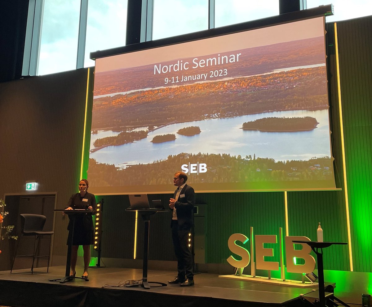 Enento Group participated today at @SEBgroup Nordic Seminar in Copenhagen. Our CFO Elina and IRO Arto would like to thank for great discussions with all the investors we met and SEB Group for great work organizing the event! #oneenento #wegrowtogether #webuildtrust