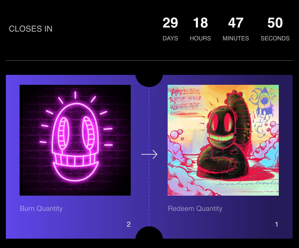 time to start a fire🔥

the redeem page is live! 
burn 2 Neon Pink Oibot Heads to get one Black OG Oibot! 👀💎

you still can collect the heads until jan 31st. 😜

find the links in the comments👇🔥🔥🔥