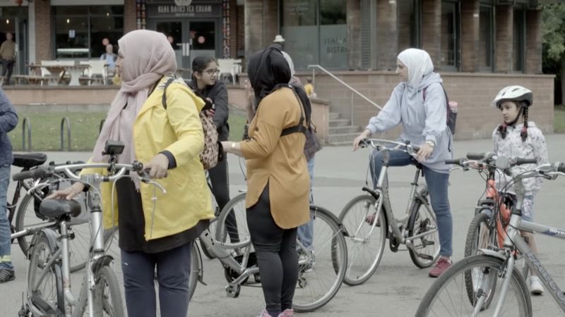 Kuumba_Imani's tweet image. Hey guys. 
Just want to share these amazing images captured on BBC North West from last night. 
Our very own activists Ibe- the founder of @cycleoflife8 and Shazia- the founder of Women On Bikes showing how amazing their schemes are for our community!

#bbc #activism

@M_Charters