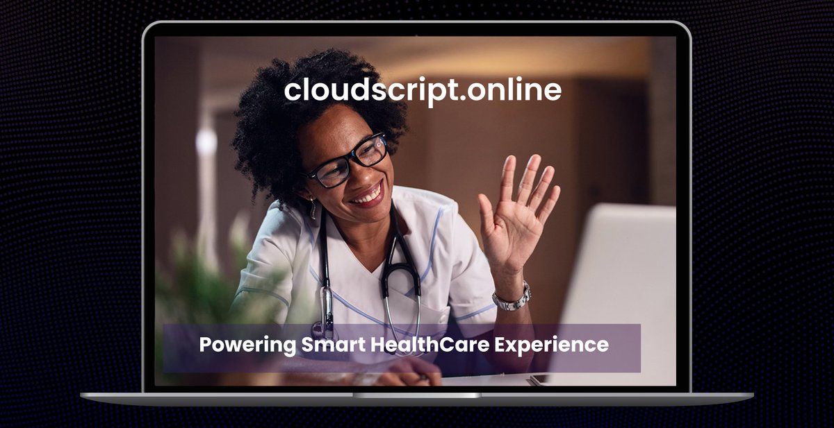 CloudScript1's tweet photo. Are you a healthcare provider interested in adopting #telehealth? Give your #patients a choice between face-2-face and #online #consultations using #CloudScript - A custom &amp; secure telehealth video consultation platform. Sign up today to our 3 months free trial.
#TeleConsultation https://t.co/G85Z8NFTfo