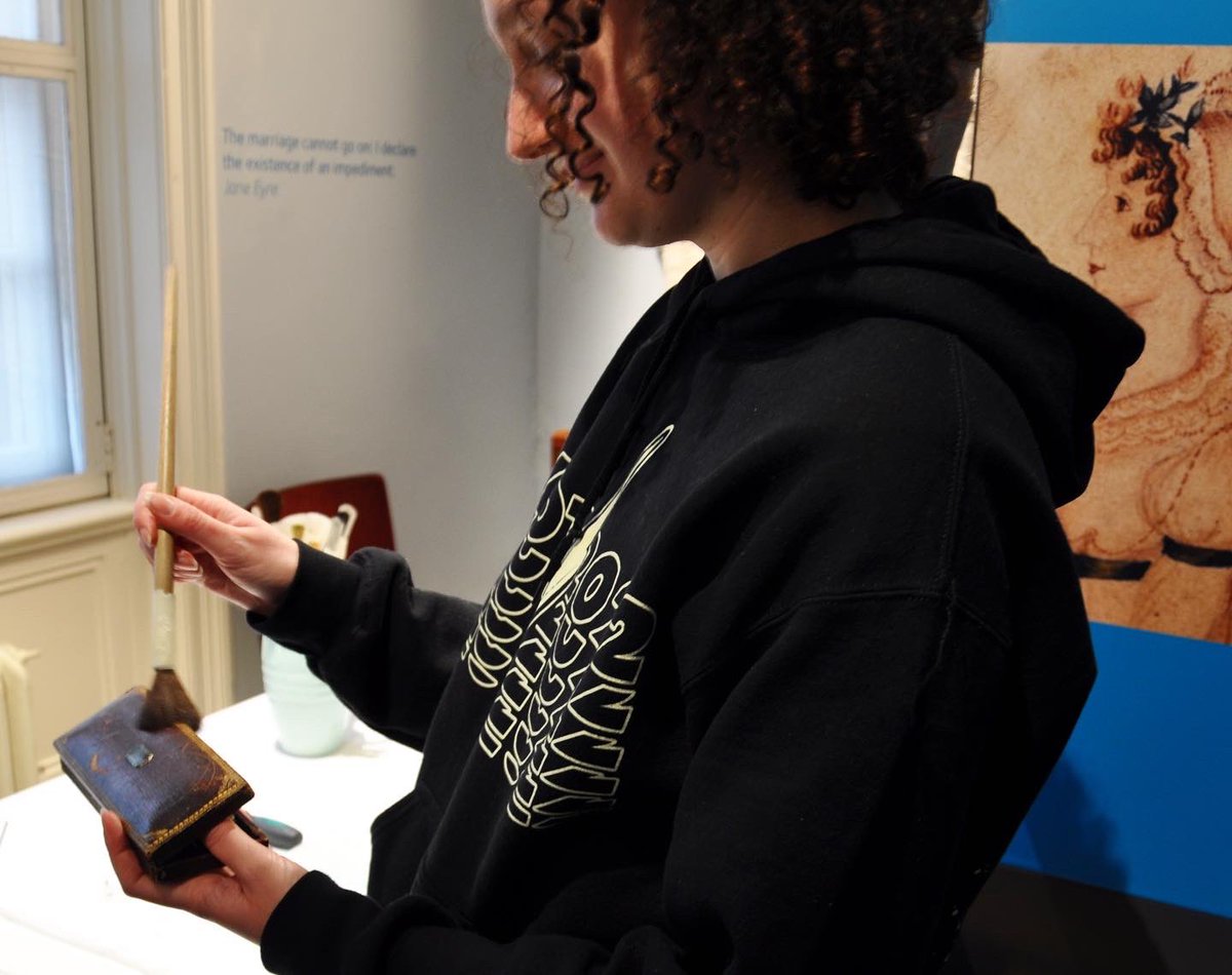 BronteParsonage's tweet photo. 🔎Behind the scenes…

In January we spend the weekdays looking after our collection in the closed period. 

Staff and volunteers are carefully dusting historic objects, making sure cabinets and cases are ready for the new exhibition. https://t.co/NZ2RQf4cN7
