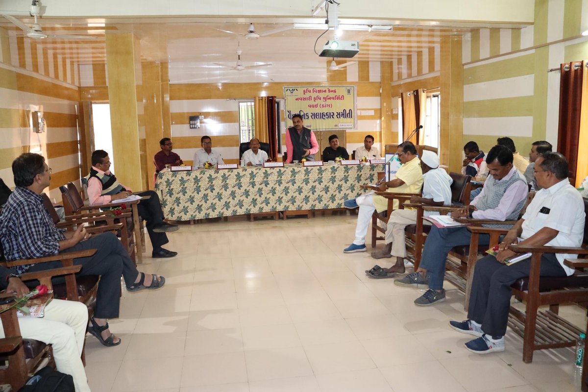 vc_nau's tweet photo. 22nd Scientific Advisory Committee meeting of KVK Waghai was held on January 7, 2023 at Waghai. https://t.co/1t1J0oYDqV