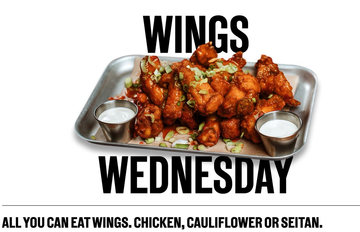 Wings Wednesday, this and every Wednesday! Advanced bookings only.  Contact us via the website or give us a call 🍗