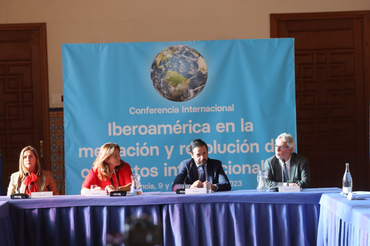 TurismeVlc's tweet photo. 🕊️Hoy se clausura en #València el I Foro internacional “Iberoamérica en la mediación y resolución de conflictos internacionales”, organizado por la @UPEACE de la @ONU_es

🌎Este encuentro ha abordado los retos presentes y futuros de los países iberoamericanos en el mundo https://t.co/N7MNsT3Lto