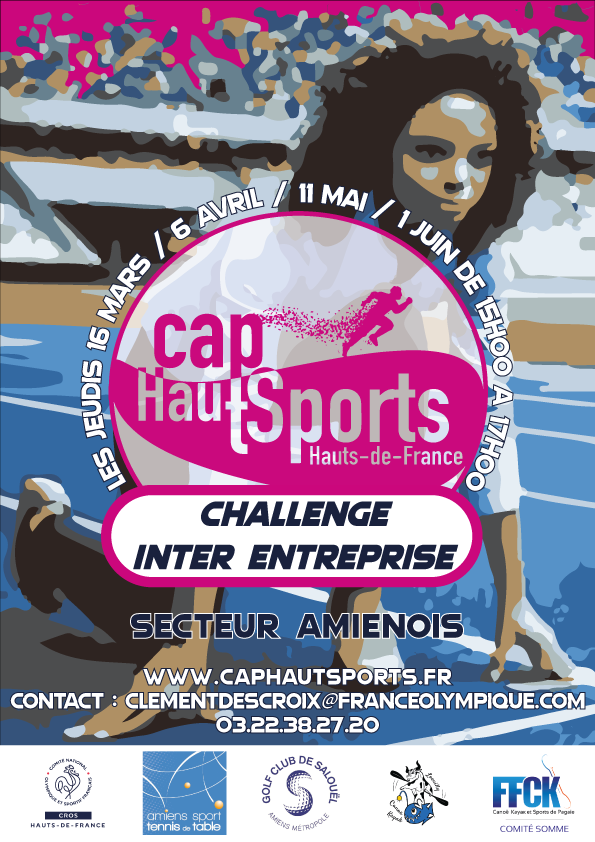 🔴CHALLENGE INTER ENTREPRISE CAP HAUTSPORTS🔴

Le CROS Hauts-de-France lance son premier Challenge Inter Entreprise en lien avec la plateforme Cap HautSports.