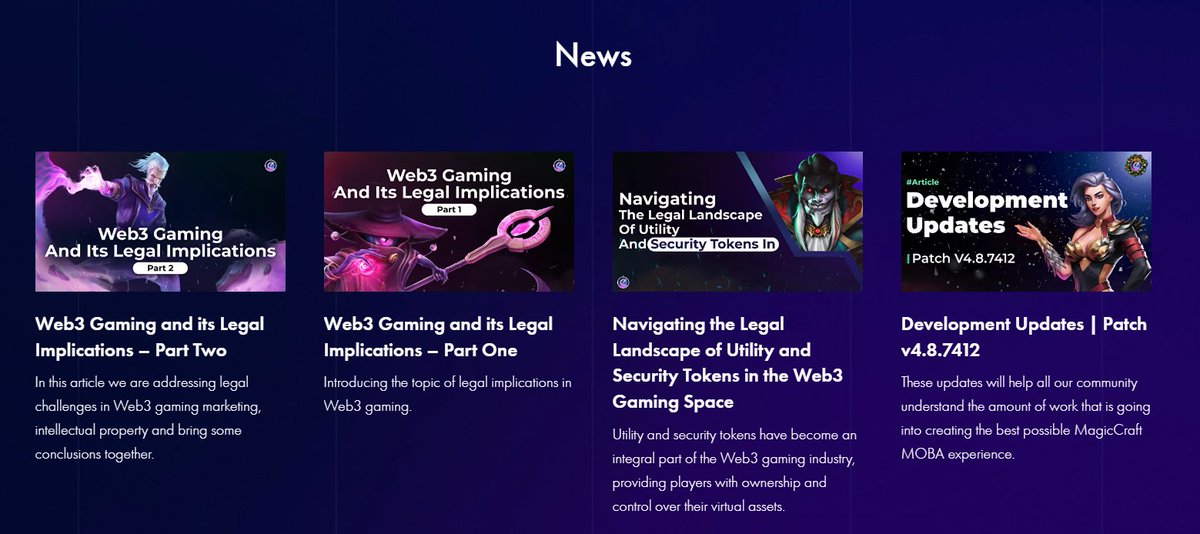 MagicCraftGame's tweet photo. #MagicCrafters, dive into the legal issues of utility & security tokens in the #Web3 gaming world with our latest articles!
Check our website to read the articles👇
https://t.co/ZzRaVpSgnt
#Web3 #gaming #crypto https://t.co/7ltiNpqyw4
