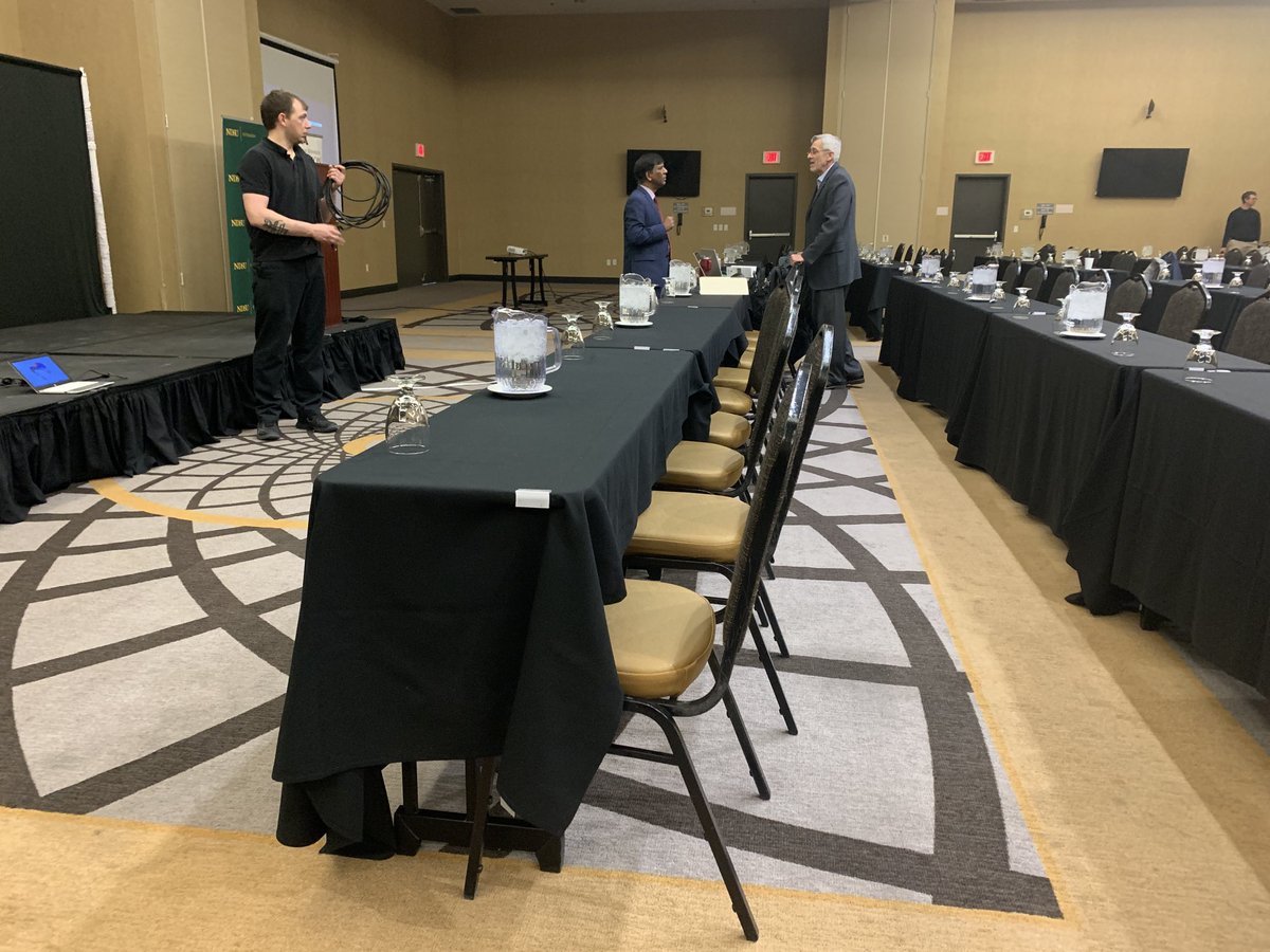 #SBREB Reporting Session 2023. Meeting is at the DoubleTree Conference Center, Fargo. Setup.