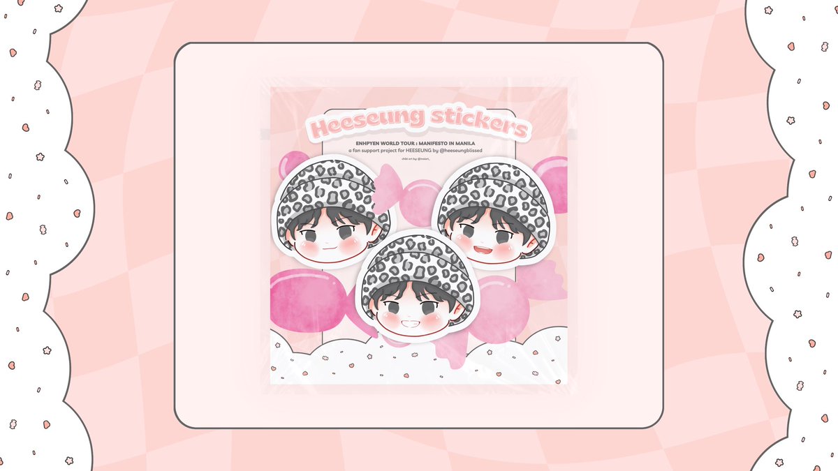 heeseungblissed's tweet photo. #MANIFESTO_IN_MANILA 
𓏔 heeseung sticker pack 💗

because hand banners are of limited qty, here's an additional freebie to be given away on feb 4 &amp; feb 5 ^__^ all donors will automatically receive one as a token of appreciation ♡

see you there !

form: https://t.co/xMtl4clcfS https://t.co/4GobsWkAGH
