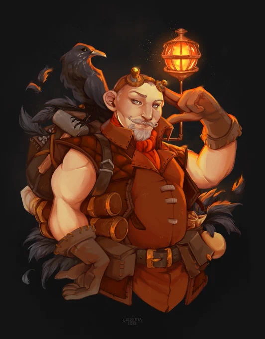 Hey it's #PortfolioDay! I'm a fantasy character artist hoping to get into the book/board game spheres this year   golightlyfinch.com 