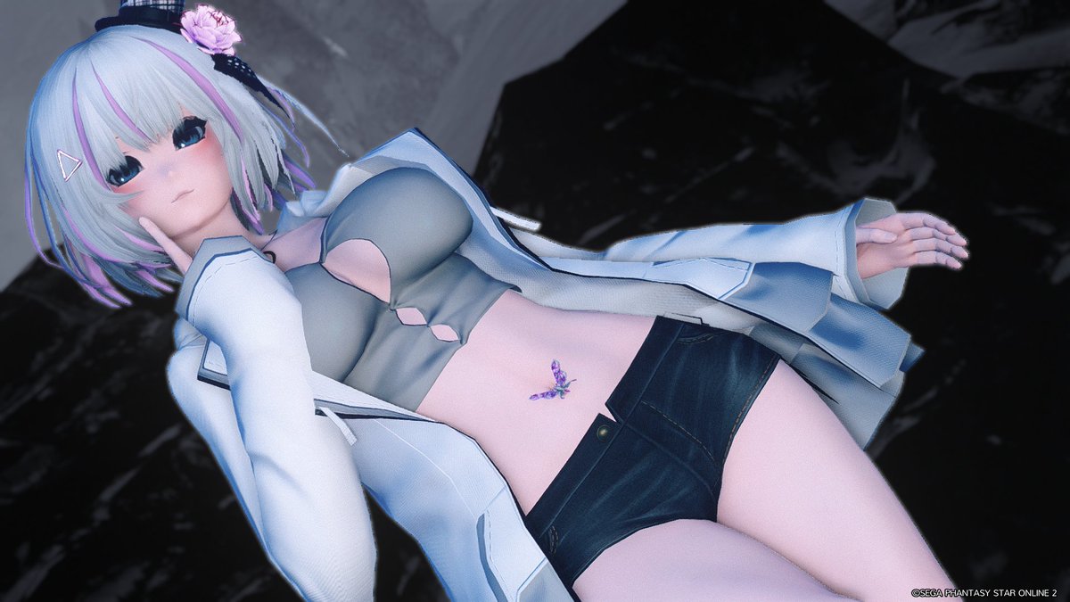 GHz276_PSO2's tweet photo. ふとももはいいぞ...('ω')
#メンテの日なのでssを貼る 
#PSO2NGS_SS https://t.co/dWRt7qfxgC