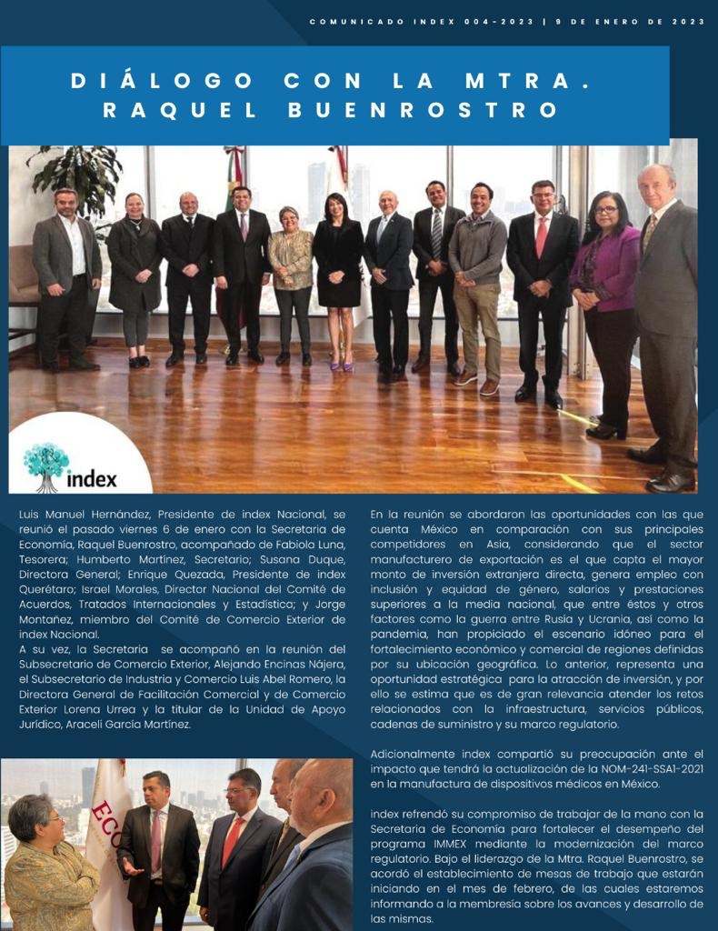 Participación de nuestro Presidente Enrique Quezada en el diálogo con la Mtra Raquel Buenrostro.