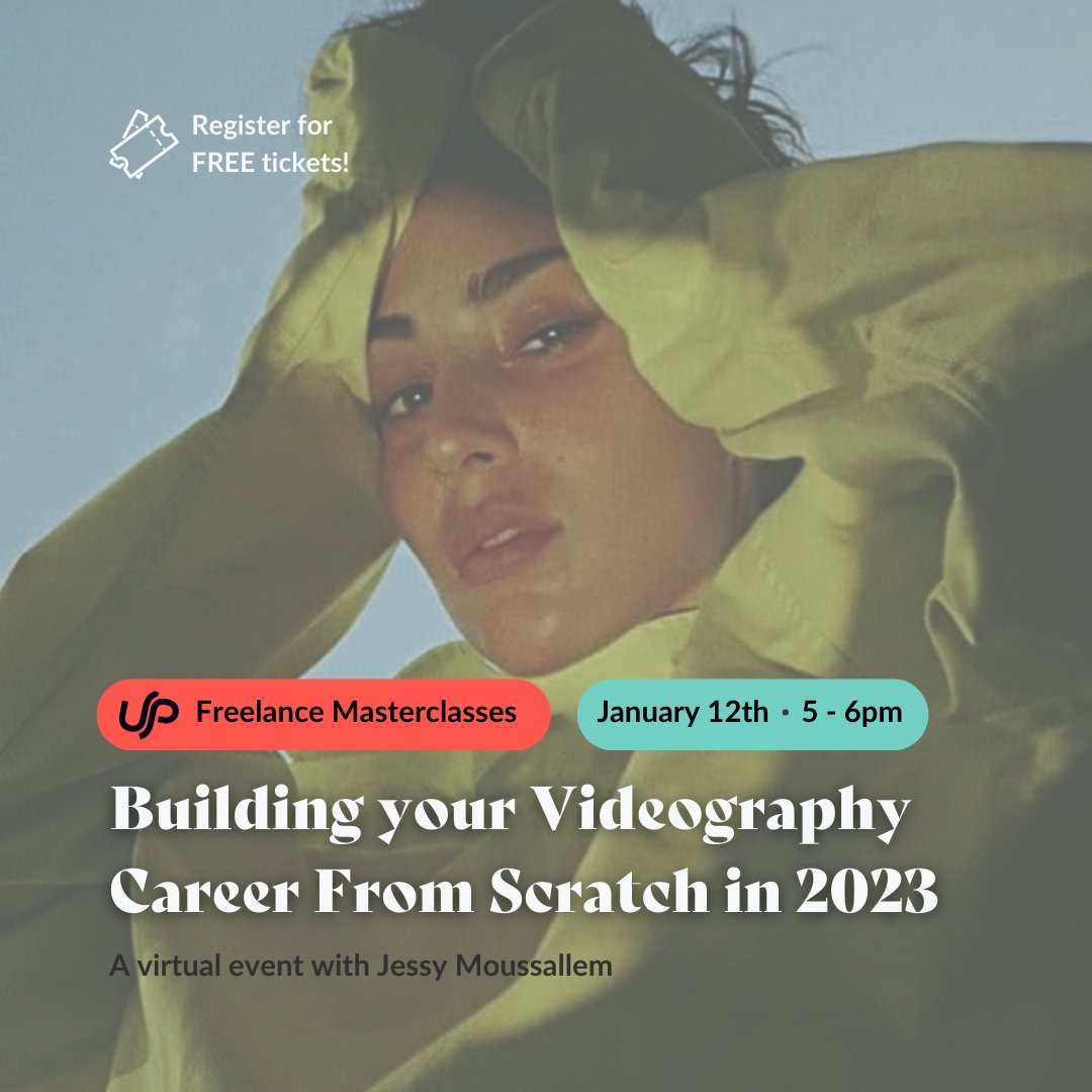CALLING ALL FREELANCE VIDEOGRAPHERS!📢

You won't want to miss this masterclass with film-maker, director, and writer, Jessy Moussallem.

Sign up for free tickets here 👉 us06web.zoom.us/meeting/regist…